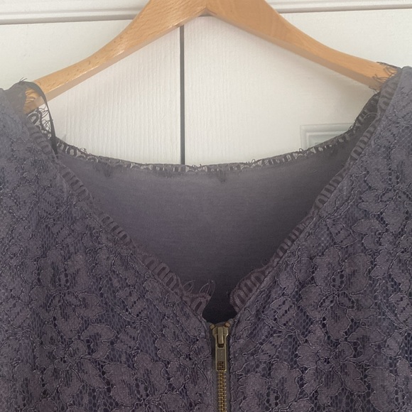 Plum lace Diana von Furstenberg dress - Picture 7 of 11
